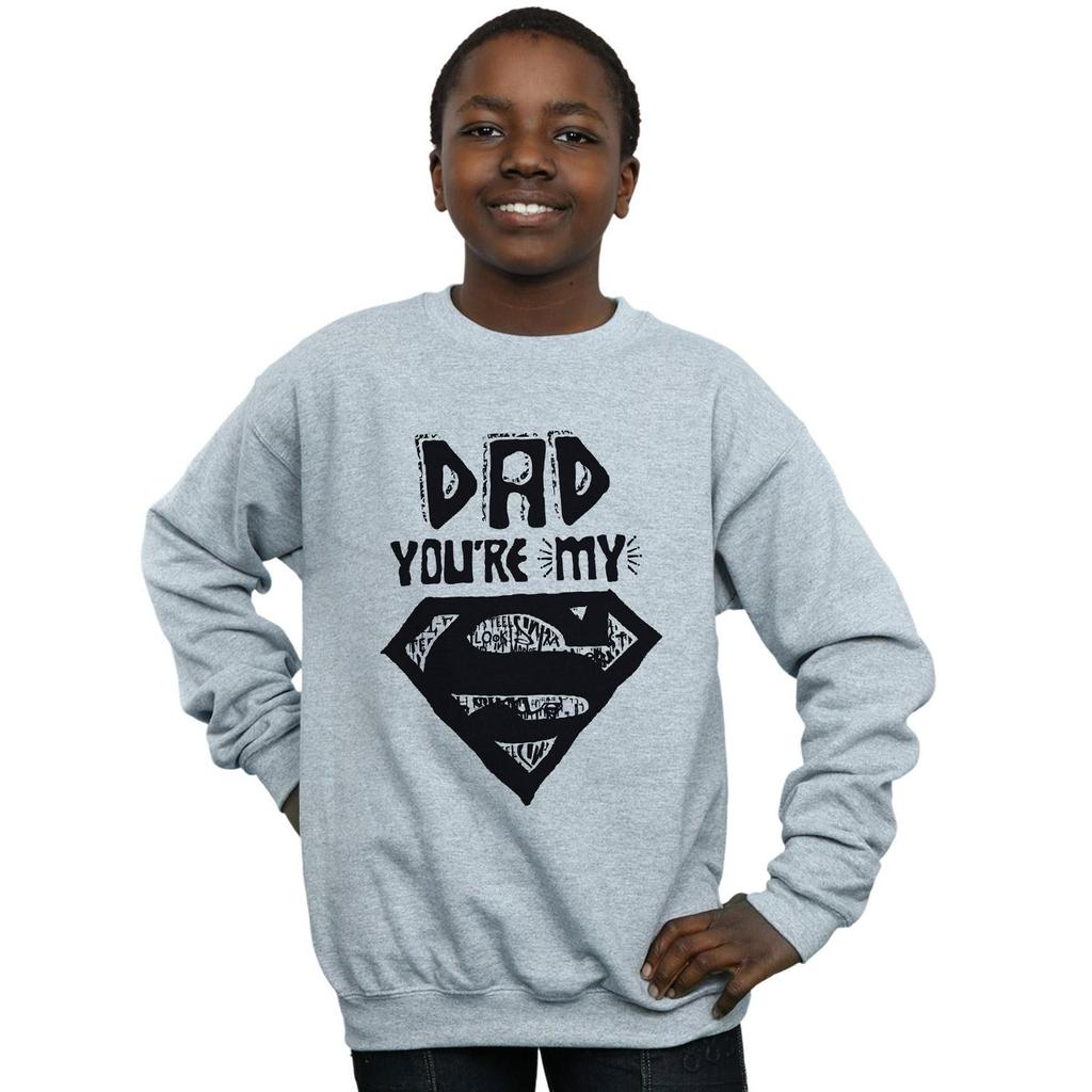 DC Comics Boys Superman Super Dad Sweatshirt