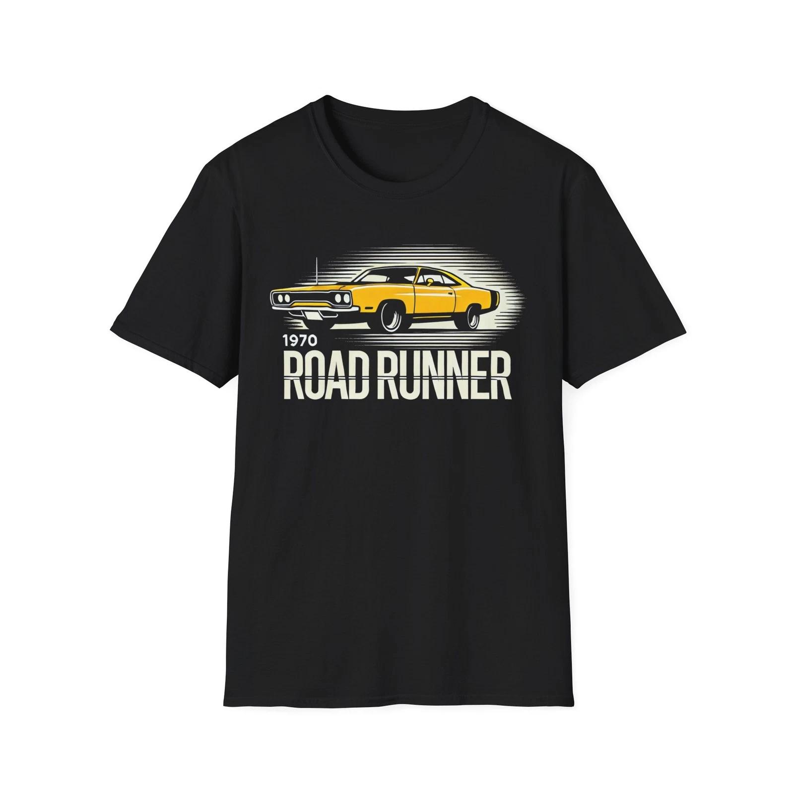 1970 Road Runner T-Shirt – Yellow Muscle Car Classic Graphic Tee M