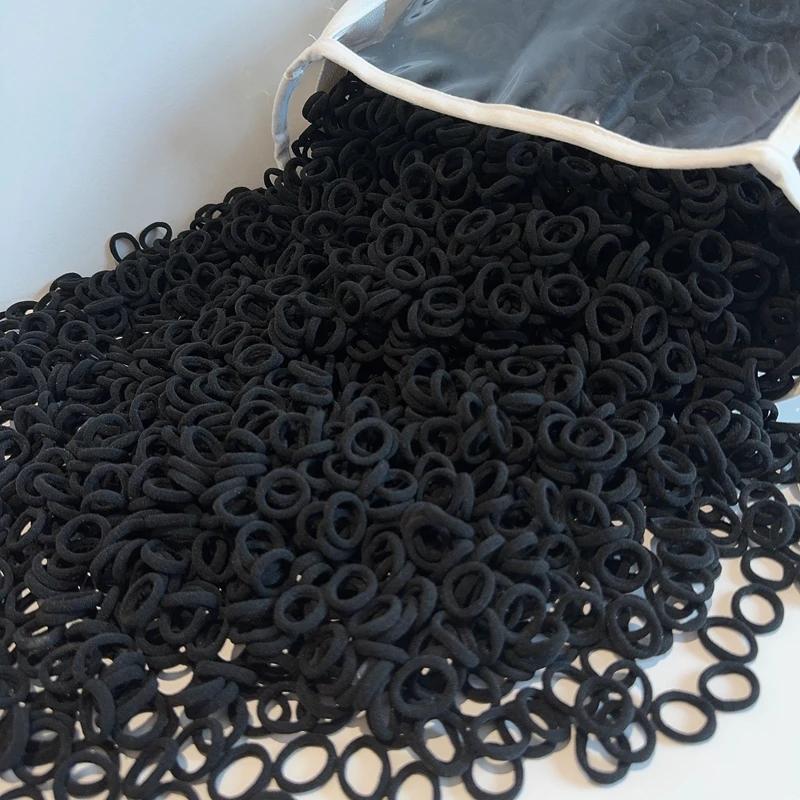 20/50/100Pcs Colorful Basic Nylon Ealstic Hair Ties for Girls Ponytail Hold Scrunchie Rubber Band Kid Fashion Hair Accessories