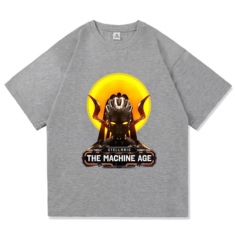 Stellaris The Machine Age Cetana T-Shirt Short Sleeve Cotton Soft Tees Women Men Clothing Graphic Merch