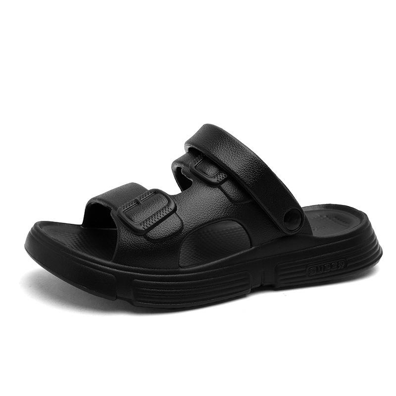 Summer New Men's Shoes Hollow Breathable Sandals Soft soled Lightweight Casual Shoes Middle aged Dad Shoes Beach Shoes