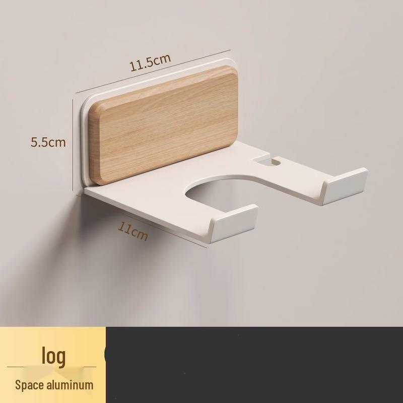 ZNMW Walnut Wood Hair Dryer Holder