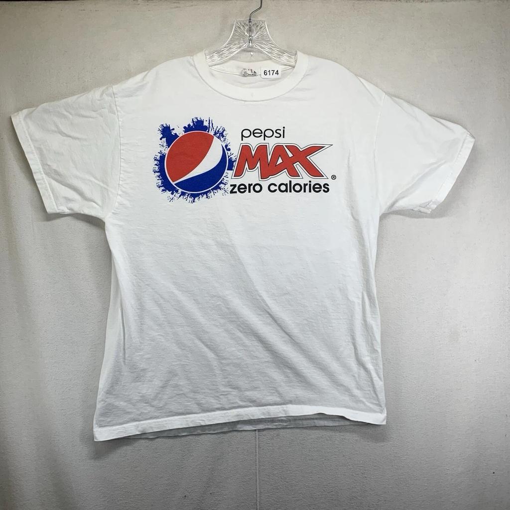 Maglietta Vintage Pepsi Max Uomo Taglia L Zero Calorie Promozionale Fine Anni '90