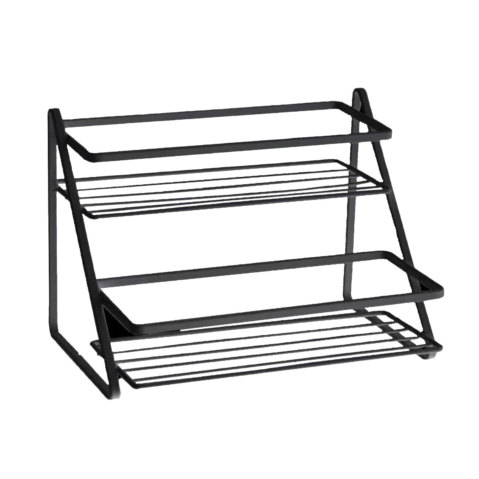 Kitchen Countertop Storage Rack Space Saving Multifunctional 2 Tiers Spice Toiletries Makeup Counter Standing Shelf 1380₽