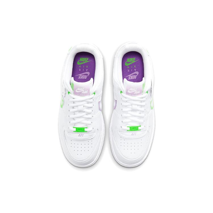 New Nike Air Force 1 Low Shadow White Electric Green Women's DD9684-100