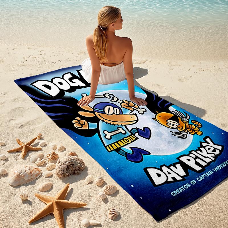 1pc DogMan1 Beach Towel, Comfortable and Thick, and Swimming/Bath/Picnic/Camping Towel, Suitable for Seaside Beaches