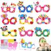 2 BUC Desene Animate Drăguțe EVA Ochelari Kit Materiale DIY Handmade Copii Autocolant Spumă cu Diamante Autoadeziv Rama Ochelarilor Jucării de Petrecere Cadouri