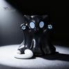 Autumn Harvest Home Decoration 2 Pcs Halloween Ghost Statue, Cute Cat Figurine, Cartoon Unique Thanksgiving Gifts for Friends Mini Spooky Kitten