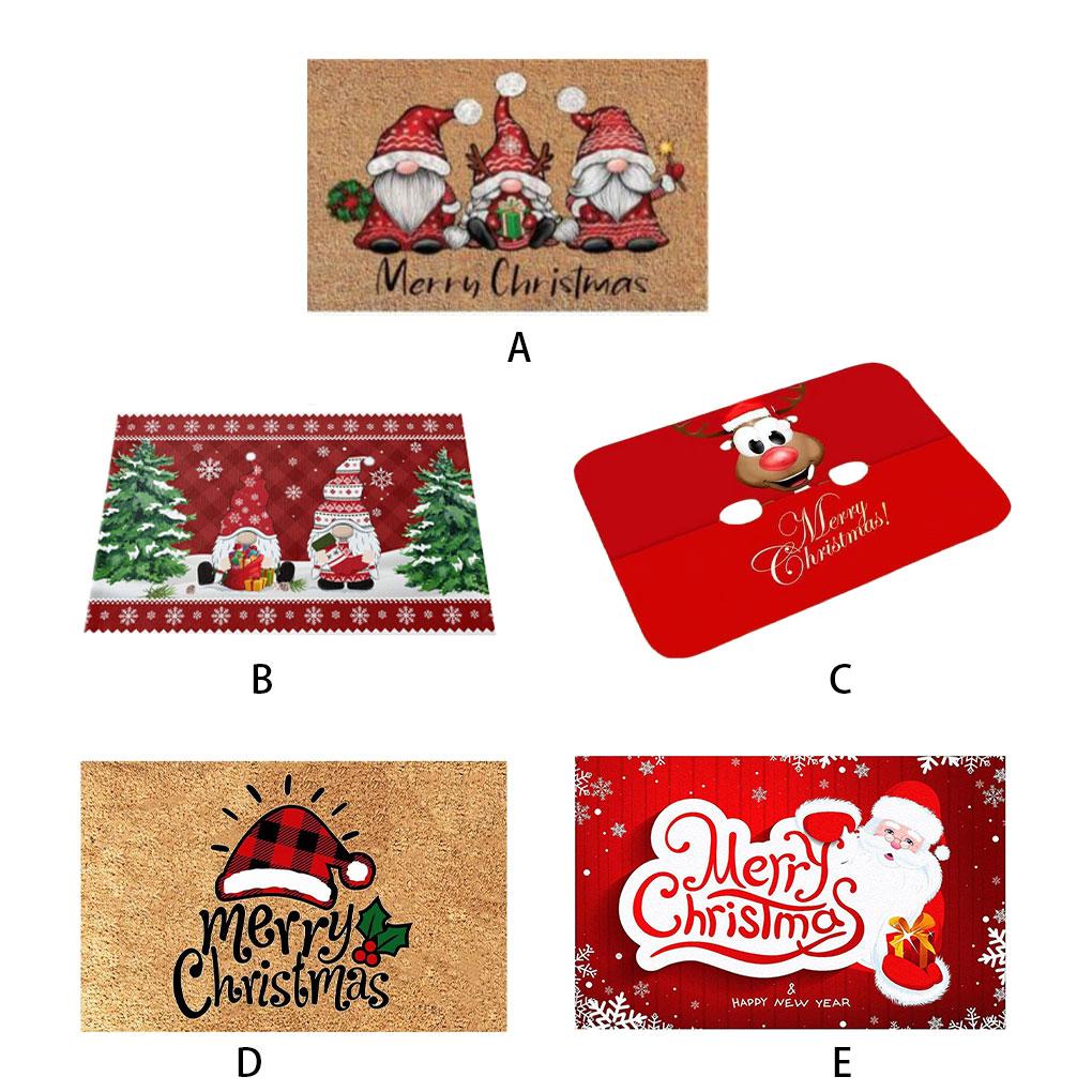 Miękka i wygodna wycieraczka Merry Christmas Gnome dla świątecznego akcentu Dekoracja świąteczna Wycieraczka pod drzwi