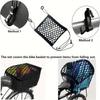 Motorcycle Cargo Net - Scooter Mesh Storage Bag with Hooks for Bike Luggage Organization