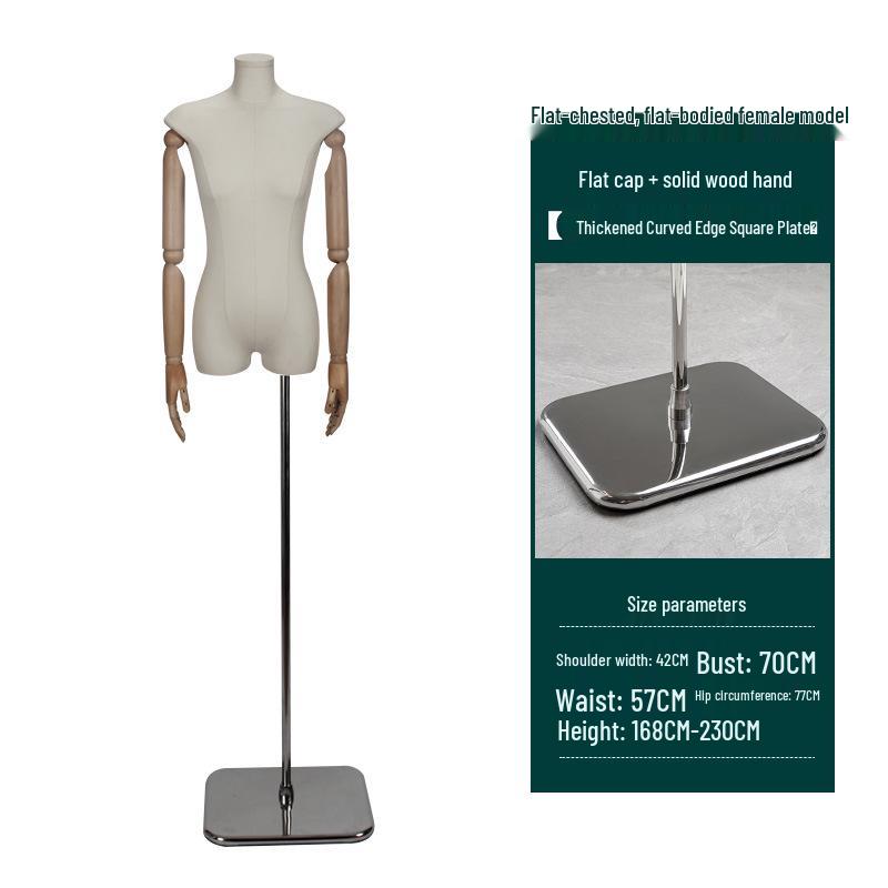 Korean-Style Women's Fabric-Wrapped Mannequin for Clothing Display