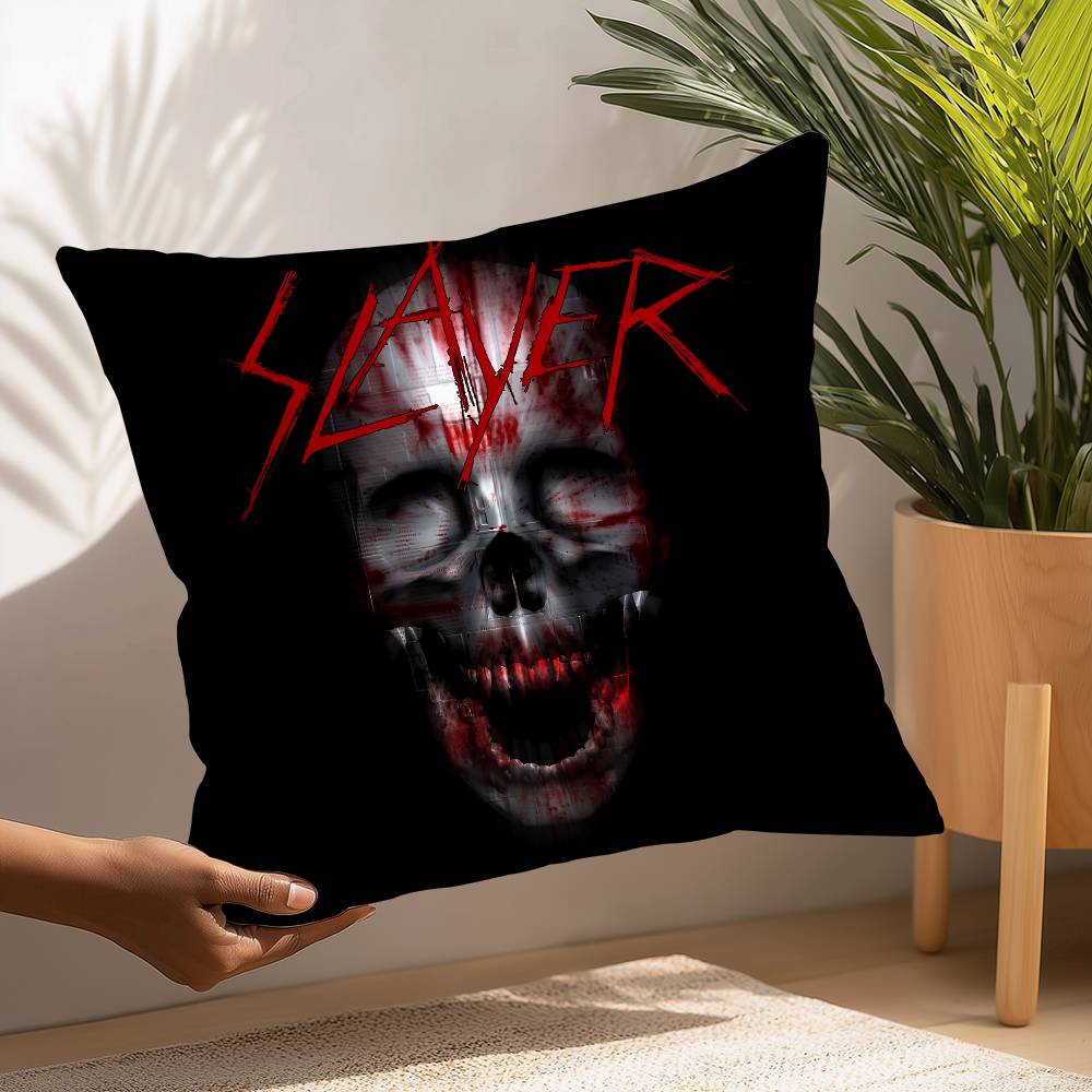 

Классическая наволочка Band S-Slayer Квадратная Двусторонняя Печать Чехол для Подушки Для Дивана Домашняя Спальня Декор Подарок 16x16Inch