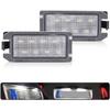 2 szt. LEDowe Lampki Tablicy Rejestracyjnej Lampka Numeru do Fiat 500 Dodge Viper J'eep Grand Cherokee Zasilane przez Wysokiej Mocy LED SMD Ksenonowy Biały Bez Błędów