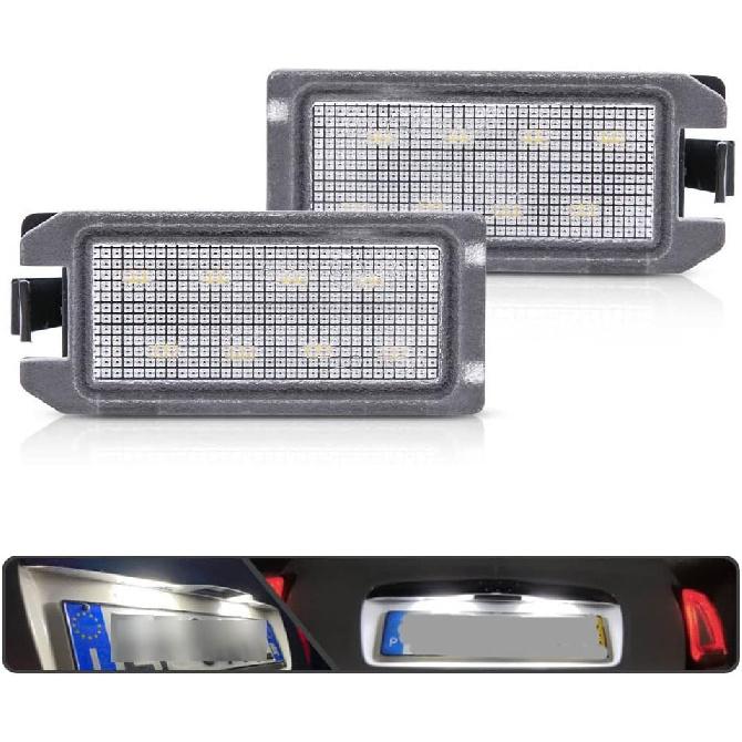 2 szt. LEDowe Lampki Tablicy Rejestracyjnej Lampka Numeru do Fiat 500 Dodge Viper J'eep Grand Cherokee Zasilane przez Wysokiej Mocy LED SMD Ksenonowy Biały Bez Błędów
