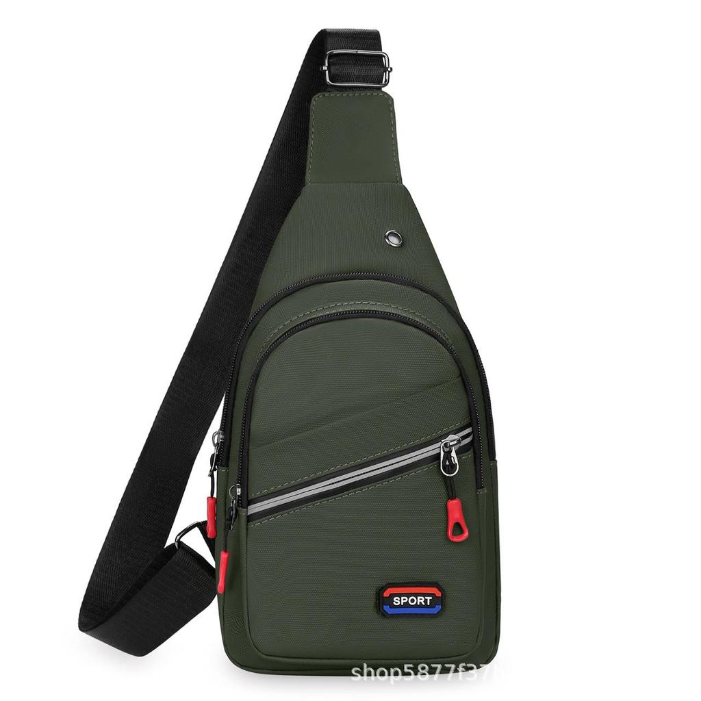 Herren Koreanischer Stil Wasserabweisend Oxford Umhängetasche Brusttasche: Outdoor Freizeit, Mehrschichtig, Große Kapazität Sportrucksack