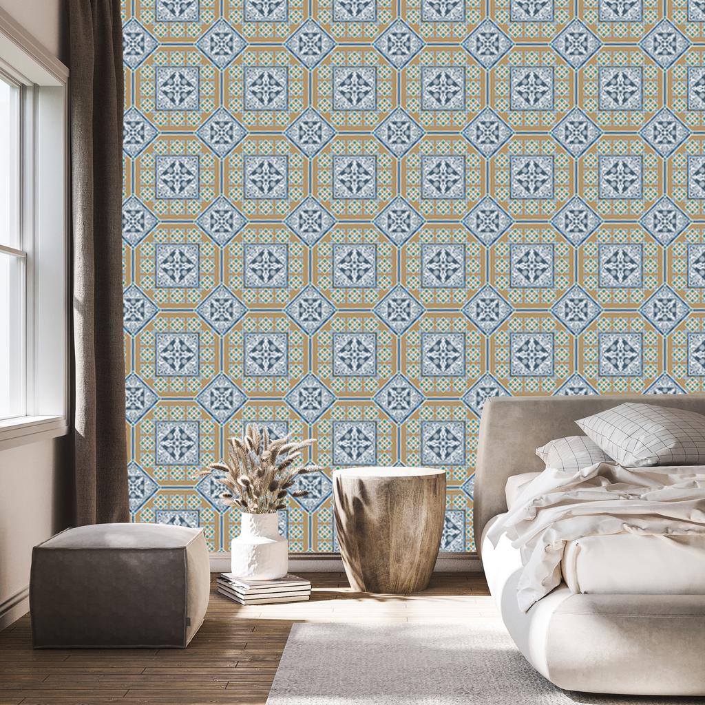 Wallpaper Beautiful Decorative Moroccan Mosaic for Living Room and Bedroom 50x1000