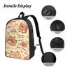 3Pcs Funny Capybara Kawaii School bags Set for Girls Boys Pen Bags Backpack Sets with Lunch Box For School Students Knapsack