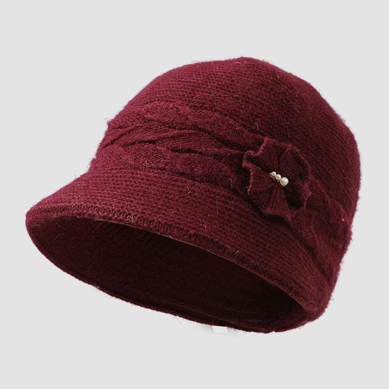 Outdoor Holiday Travel Party Winter Warm Knit Beanie Beret Fashionable Ladies' Hats
