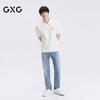 GXG Men's Moisture-Wicking Quick-Dry Straight-Leg Washed Denim Jeans