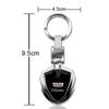 1PCS 3D Metal Car Logo Key Rings Keyring Logo Stying Shield Shaped Keychain For Cadillac XT5 XTS CTS BLS SLS DTS SRX Escalade Tiburon Deville