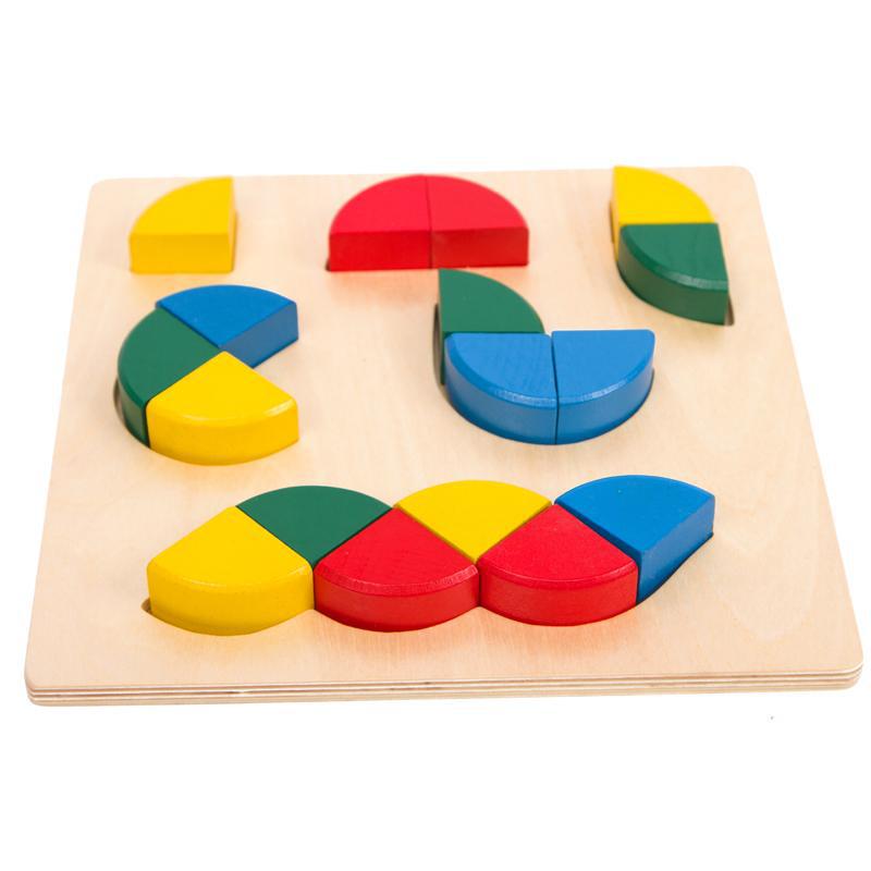 Montessori Sensory Math Puzzle & Educational Wooden Blocks for Kids
