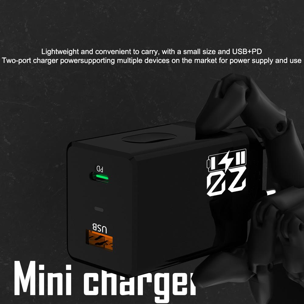 22 Battery Appearance Dual USB 2.4A Mobile Charger with US/EU/KR/UK Adapters