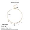 French Elegance Heart Zircon Anklet: Summer Beach Style, Simple & Versatile Foot Jewelry.