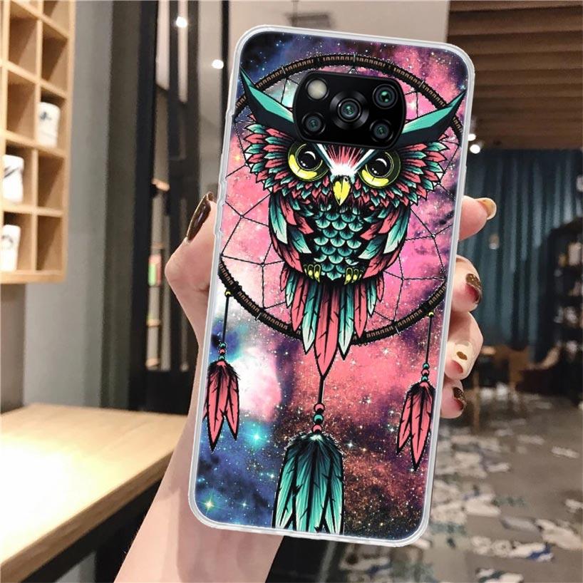 

Милый силиконовый чехол для телефона с изображением животного-совы для Xiaomi Poco X3 Nfc X5 X6 X7 F6 F5 Pro M5S M5 X4 F4 GT M4 M3 F3 F2 F1 Xiaomi Poco X7