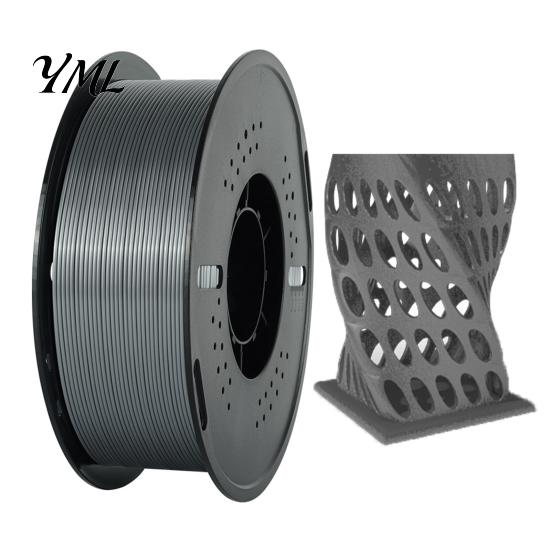 Smooth Finish Filament Silk PLA 3D Printer Filament, 1.75mm 1kg Spool for FDM Accessory Printers, Shiny Metallic DIY Ornaments and Models Satin