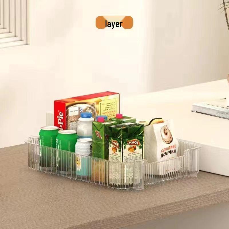 Multi-layer Mobile Storage Rack: Transparent Acrylic Trolley for Kitchen, Bathroom & Bedroom.