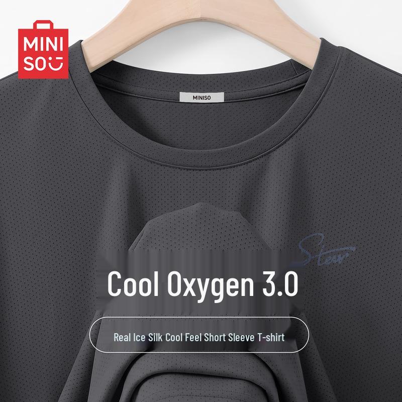 MINISO Men s Ice Silk Cooling Sport T-Shirt 3XL