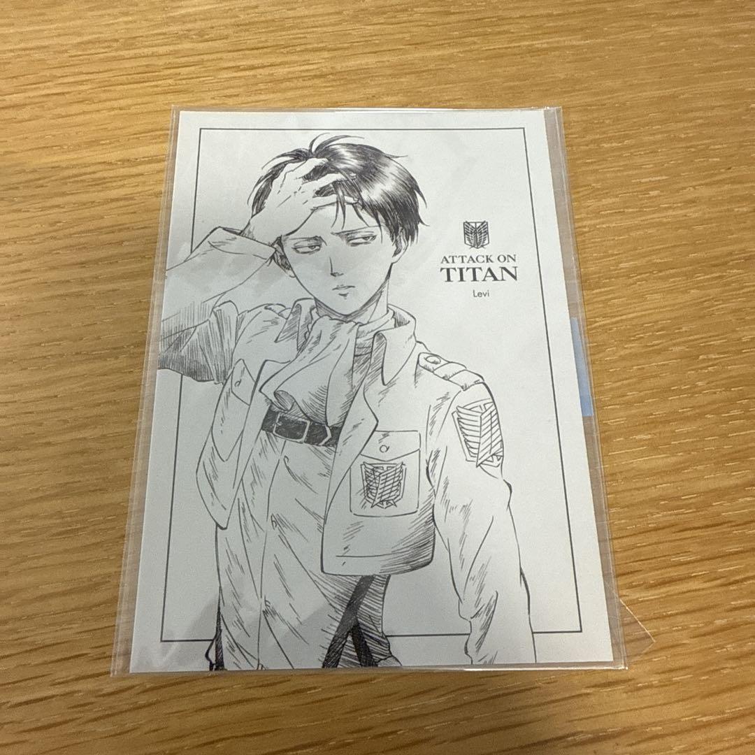 

[USED] Attack on Titan Levi WIT STUDIO Postcard Rare