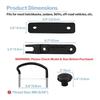 Premium-Roof Box U-Bolt Clamps(4 Pcs), 85Mm Width U-Bracket Clips With 8 Lock Nuts& 2 Straps- Rooftop Cargo Carrier Rack Mountin