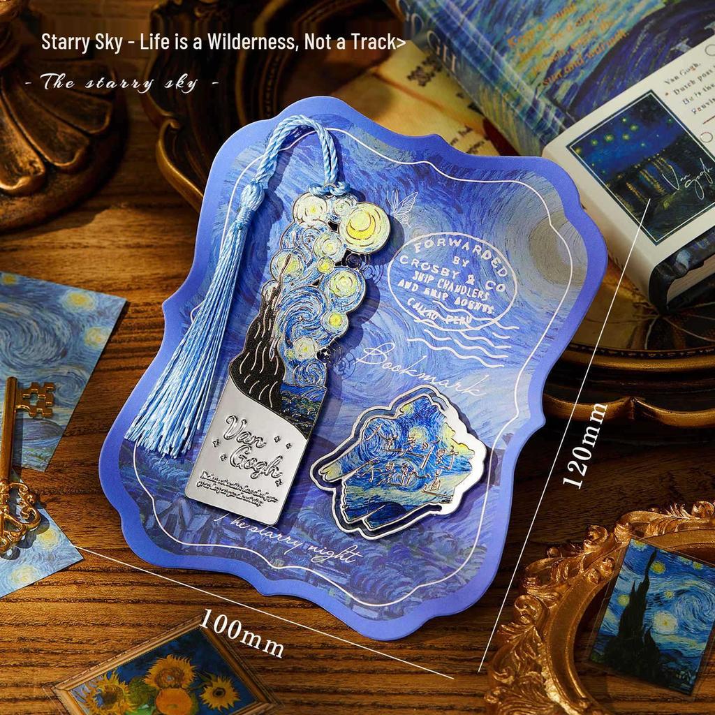 Vintage Van Gogh Metal Bookmark: Creative Back-to-School or Birthday Gift for Students and Girls