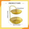 2-Tier Fruit Basket, Home Decor, Metal Wire, Non-Slip, Vegetable Mesh Bowl