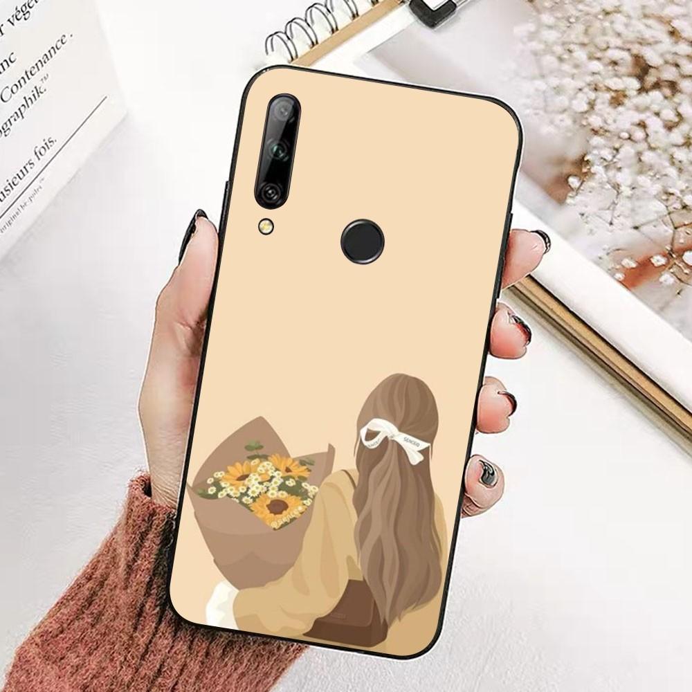 Sunshion girl Phone Case For Huawei Honor 10 lite 9 20 7A 9X 30 50 60 70 pro plus Soft Silicone Cover