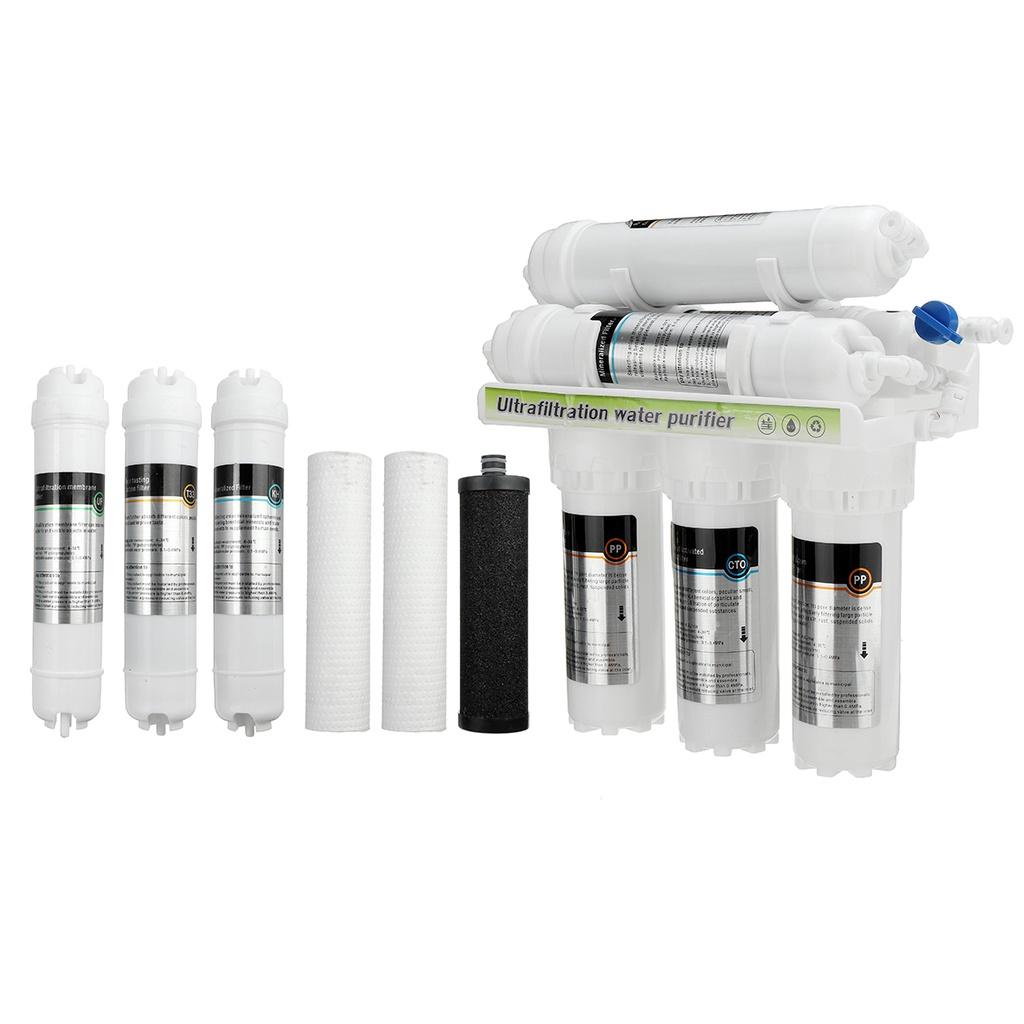 6 Stage 3+3 Home Kitchen Purifier Water Filters With Faucet Tap Household Filtration Set Ultrafiltration Drinking Water Filter System  36 x31x70cm