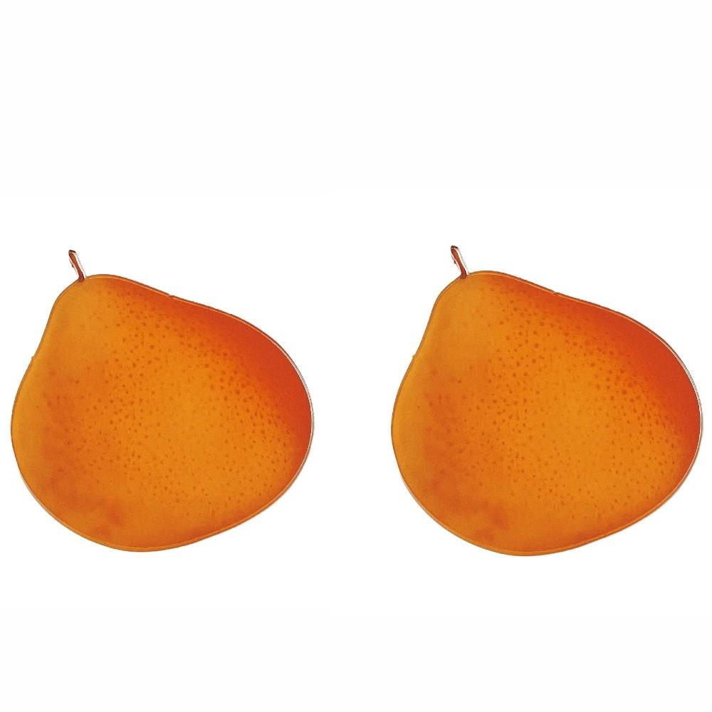

2PCS Cute Fruit Coasters Simulated Fruit Anti Scald Coaster Pot Holder Office Desk Style C