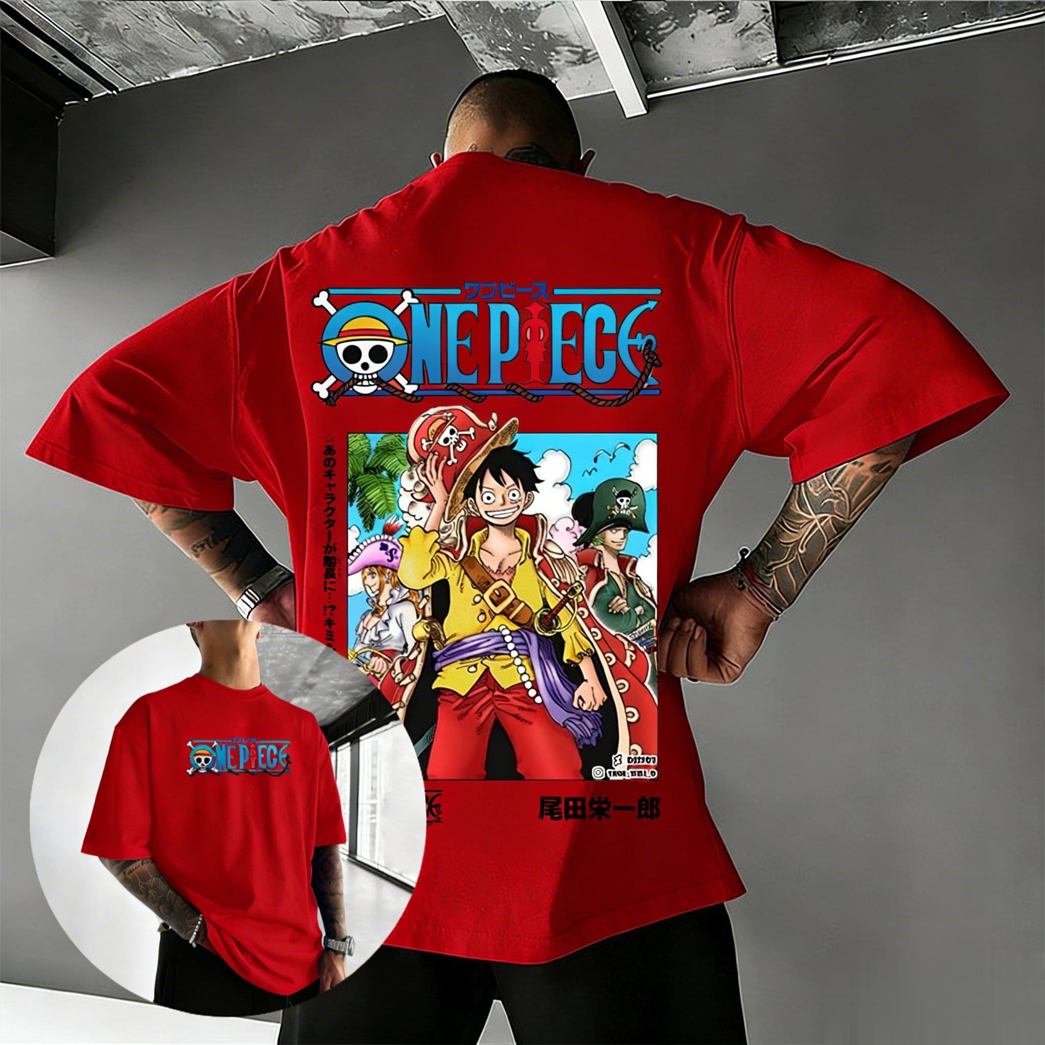 

One Piece Anime T Shirt Men Women Cotton Tee Luffy Graphic Print 2026 Summer Y2k Streetwear Loose Casual Short Sleeve Manga Tops S