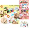 Montessori Holz Zeichenschablonen Set Für Kinder 20 Bunte Vorlagen Für Kreatives DIY Malen Und Lernspiele Chars)