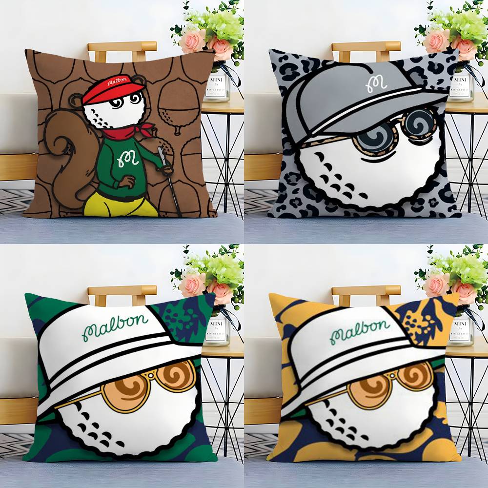 Leisure M-Malbones Golf Pillow Case Plush Fabric Soft Double Sided Print Sofa Cushion Cover Throw Pillow Covers