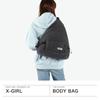 X-girl Hooded Sling Bag, Faded Sling Bag, 105251053010, Black, One Size