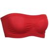 Fashion Womenswear Women Pure Colour Ventilation Strapless Seamless Push Up Tube Top Bra Underwear