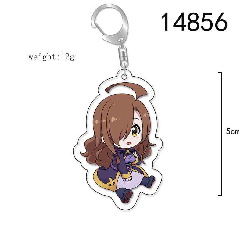 Акриловый брелок KonoSuba: Казума, Аква, Мегумин 5cm