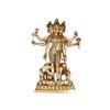 Ashtadhatu Made Shri Guru Dattatreaya Puja Idol, Antique Brass Puja Idol - 8 Cm