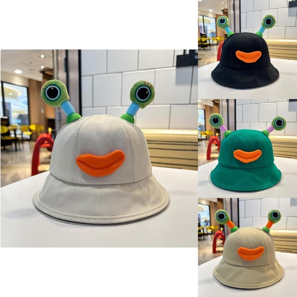 Cute Frog Eyes Glow Fisherman Hat Girls Spring Summer Sunshade Sunscreen Bucket Hat Lovely