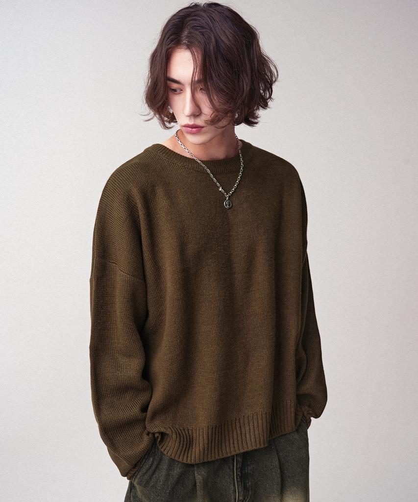AVANDRESS Washable Crewneck Hachi Knit_8Colors
