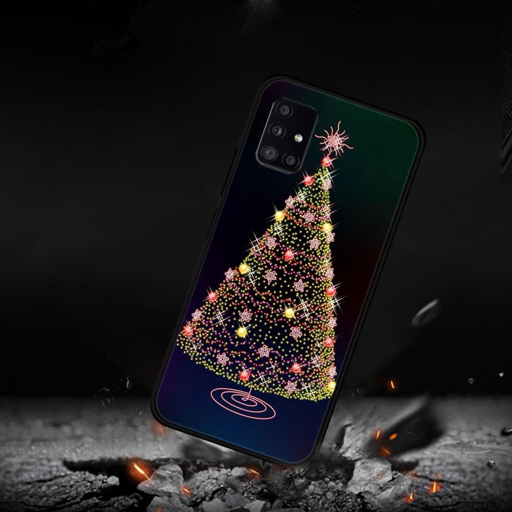 Phone Case For Samsung A52s A73 A72 A53 A33 A32 A22 A13 A02s A21s A12 A31 A91 A51 A71 A41 A23 A11 Merry Christmas Tree Deer