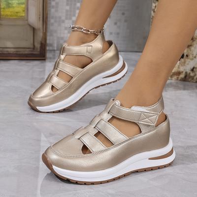 2025 Sandals for Women In Spring 2025 with Hollow Out Velcro Thick Soled Women's Shoes