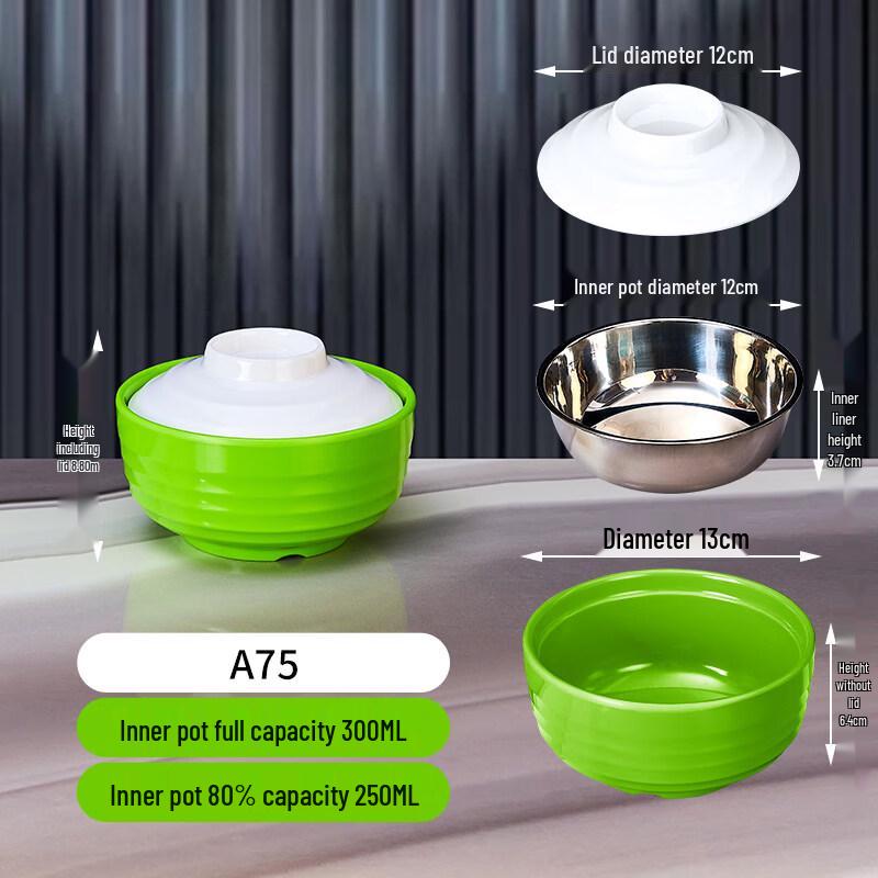 Ruhan Thickened Melamine Soup Bowl with Inner Liner